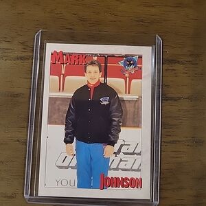 1995-96 Madison Monsters hockey Mark Johnson card
